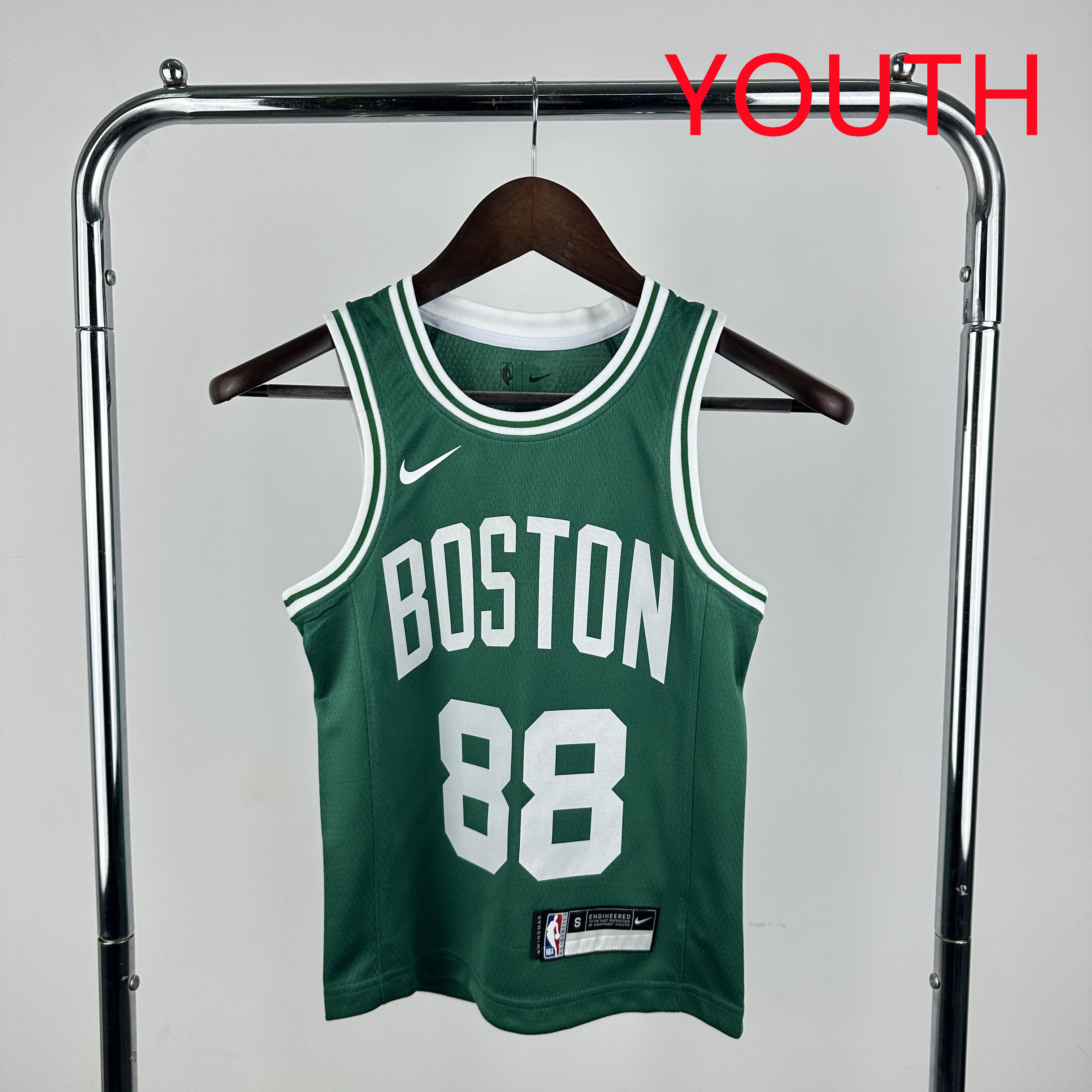 Youth Boston Celtics #88 Queta Green Season Nike 2025 NBA Jersey
